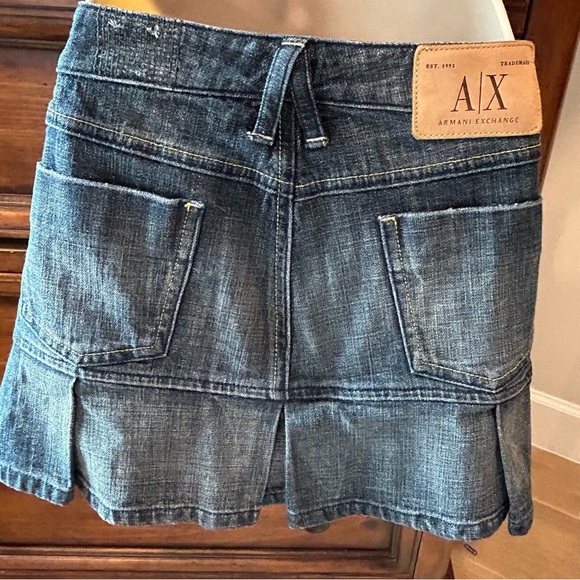 Armani Exchange Denim Mini Skirt - Picture 9 of 16
